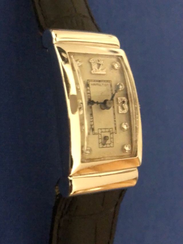 Orologio Hamilton in platino e brillanti