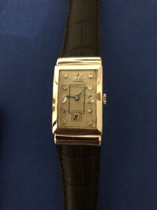 Orologio Hamilton in platino e brillanti