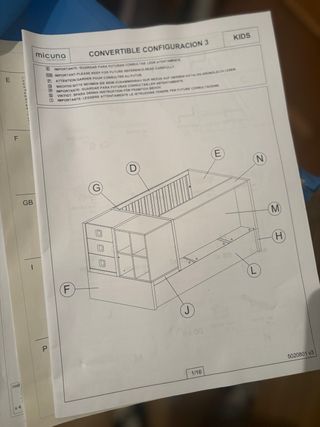 Cuna convertible Micuna