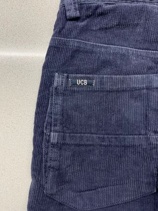 Pantaloni blu vellutto Benetton bambino