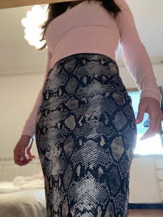Falda larga zara