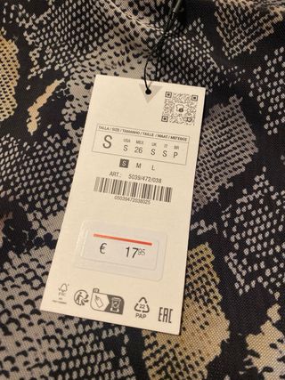Falda larga zara