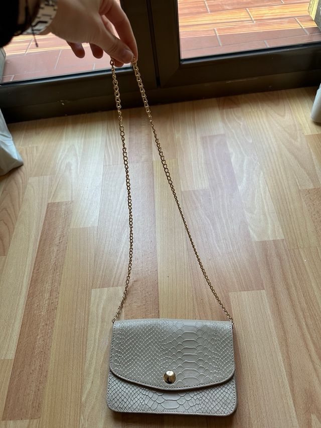 Bolso beige pequeño THE CODE