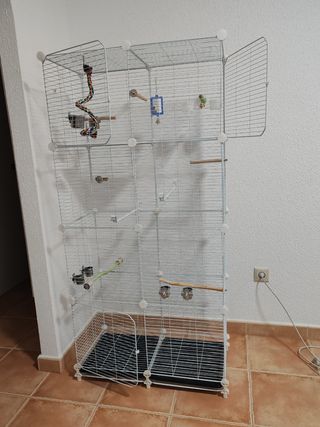 Jaula y accesorios