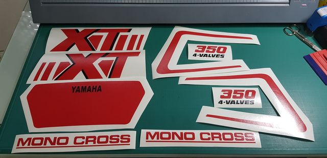 kit vinilos xt 350,  valve