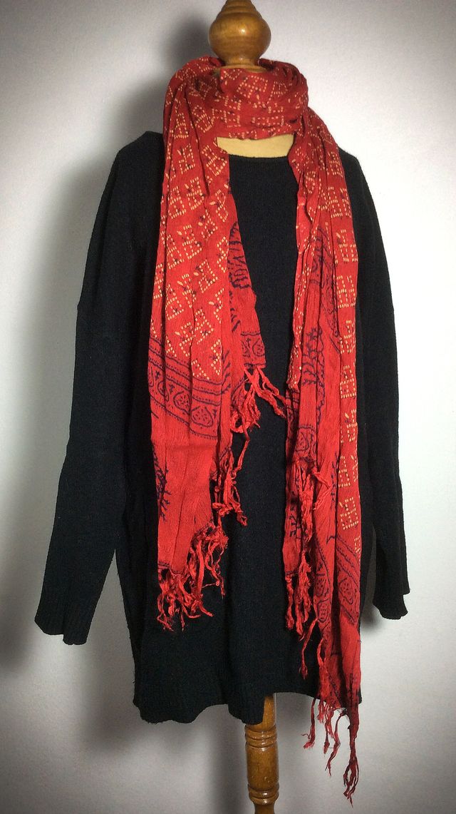 Foulard rojo de la India