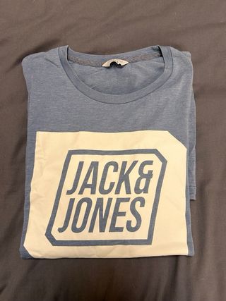Camiseta Jack y Jones azul claro talla M
