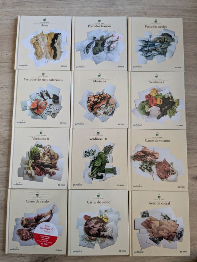 Colección 35 libros "Cocina de El Pais"
