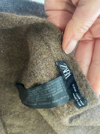 Bufanda marron mujer Zara M