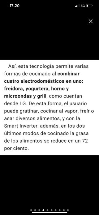Microondas LG6336GIB 23l
