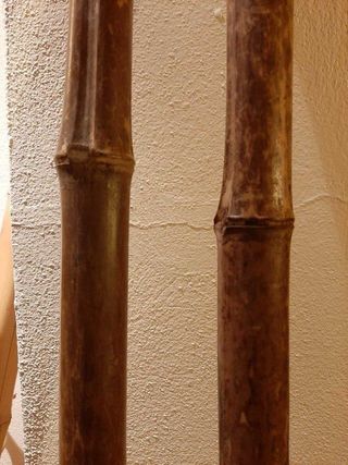 16 Canne di bambù - bamboo nero - d. 3/4 L. 25cm