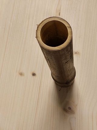 16 Canne di bambù - bamboo nero - d. 3/4 L. 25cm