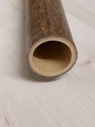 16 Canne di bambù - bamboo nero - d. 3/4 L. 25cm
