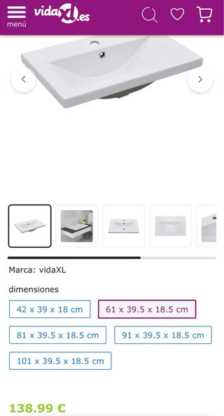 Lavabo encastrado NUEVO