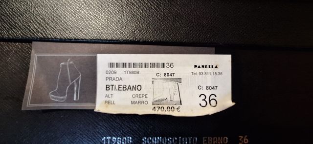 Botines Prada de piel marrón 