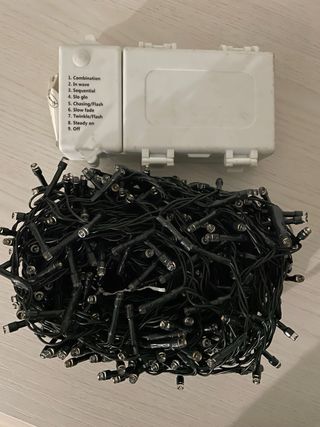 Catena luci 500 led interno/esterno bianco caldo