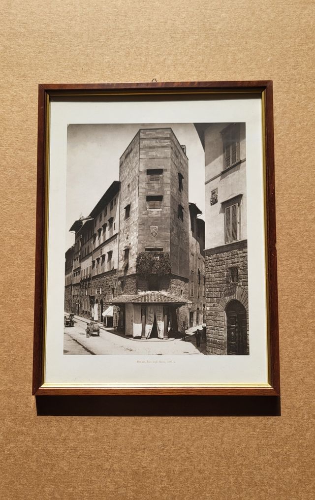4 stampe vintage di Firenze con cornice