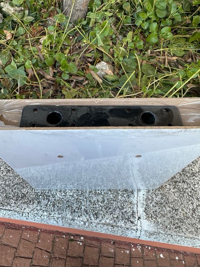 Balda blanca 25cm x 25cm Nueva