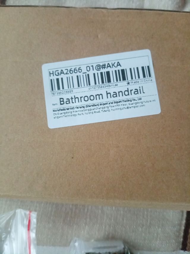 Asa metálica de baño,...