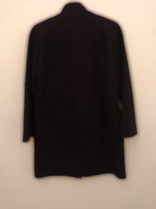 Abrigo oversize negro 62% lana talla xs