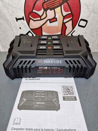 CARGADOR 20V DOBLE PARKSIDE NUEVO 