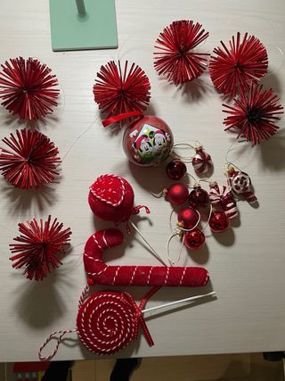 Decorazioni natalizie rosse