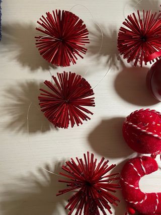 Decorazioni natalizie rosse