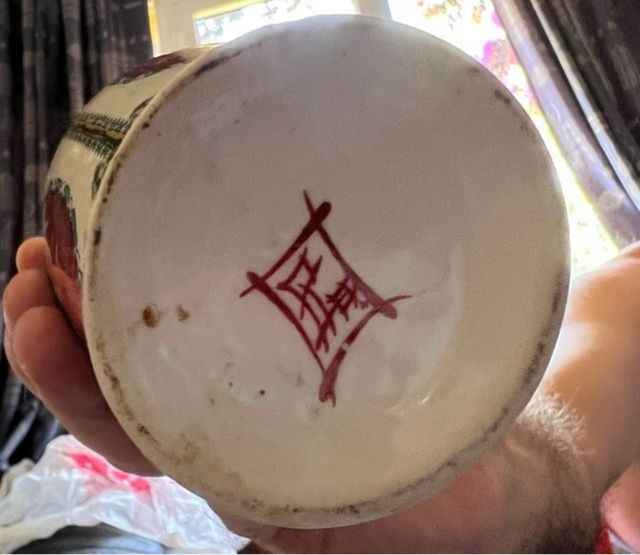 Jarrón de porcelana de macao