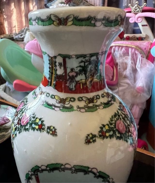 Jarrón de porcelana de macao