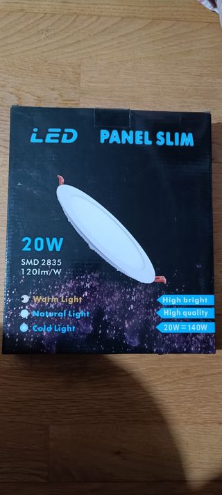 Panel Slim Led circular, nuevo 