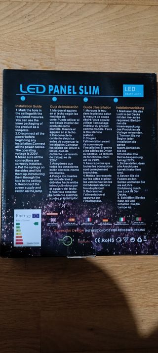 Panel Slim Led circular, nuevo 