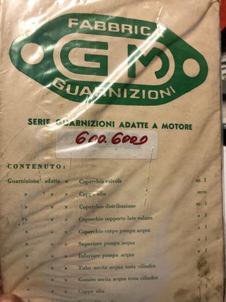 Guarnizioni motore FIAT 600/600D