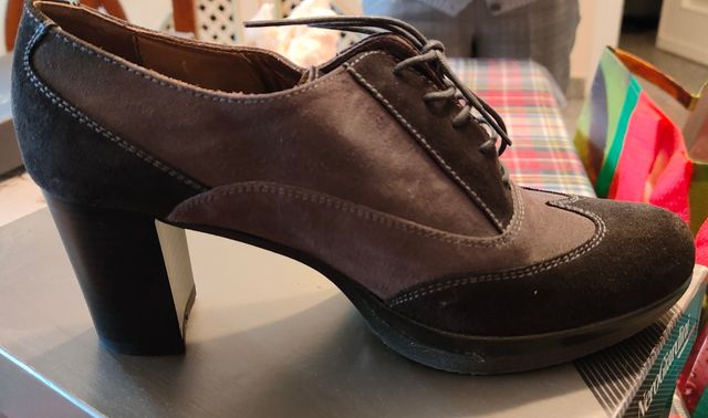 Francesine in camoscio, marrone, 37