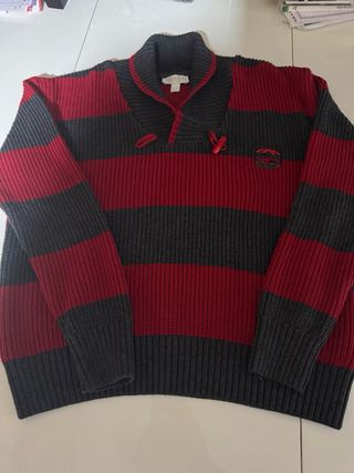 Jersey Original GUCCI/ Gris y Rojo/ Chico o Chica