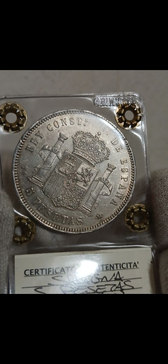 5 pesetas  1892 risos MBC+++IC