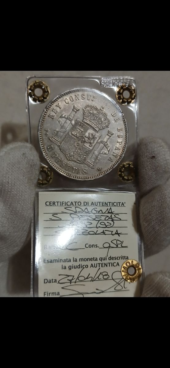 5 pesetas  1892 risos MBC+++IC