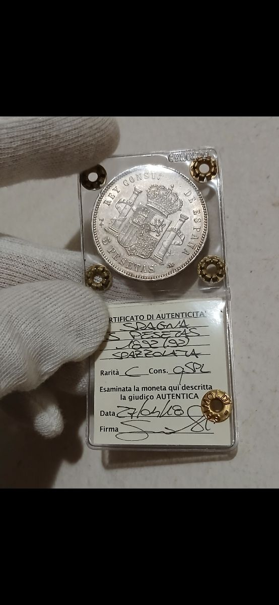 5 pesetas  1892 risos MBC+++IC