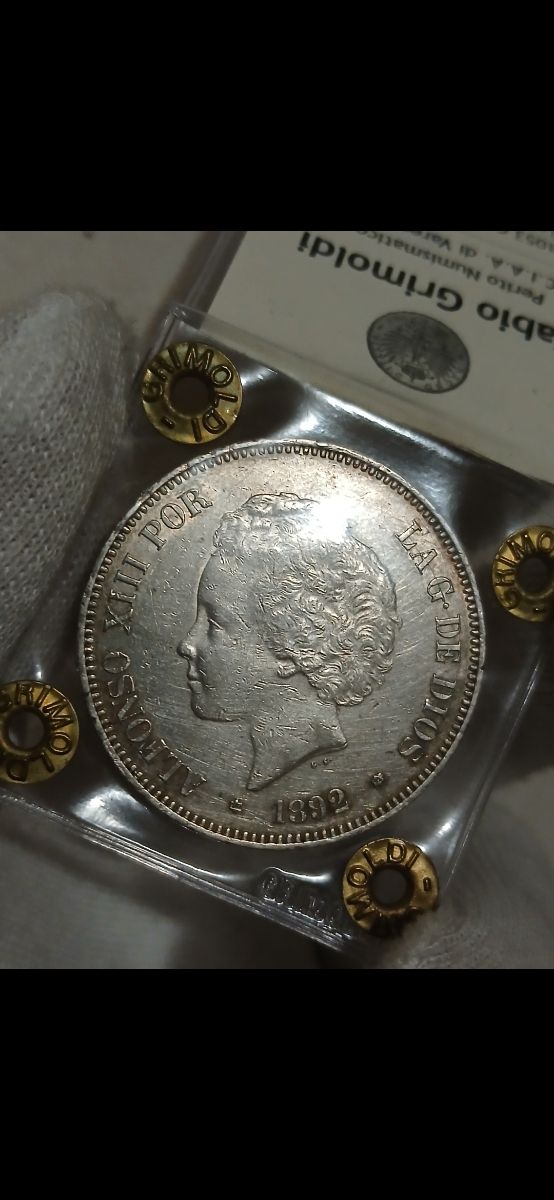 5 pesetas  1892 risos MBC+++IC