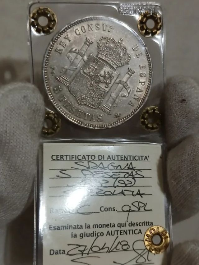 5 pesetas  1892 risos MBC+++IC