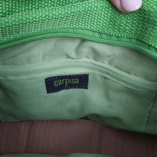 Borsa mare marca Carpisa paglia e rafia con fiori