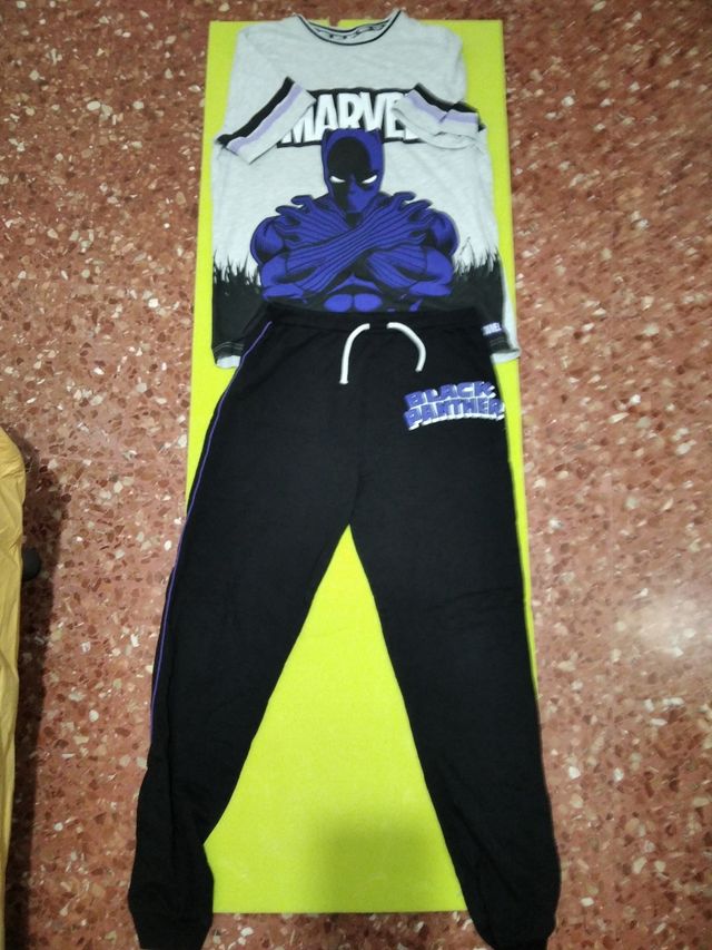 Conjunto black Panther camisa pantalon
