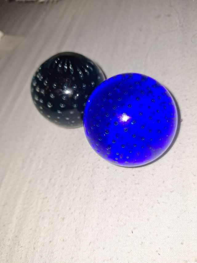 Bolas decorativas cristal murano hechas a mano.