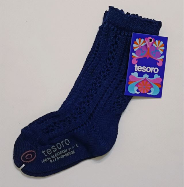 LOTE 6 CALCETINES Azul Marino TESORO. Talla 0