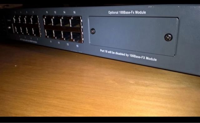 Switch industrial 16 puertos 10/100 opcional fibra