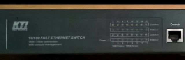 Switch industrial 16 puertos 10/100 opcional fibra