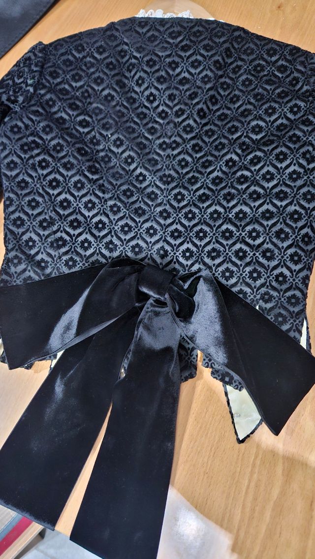 Corpiño negro fallera niña