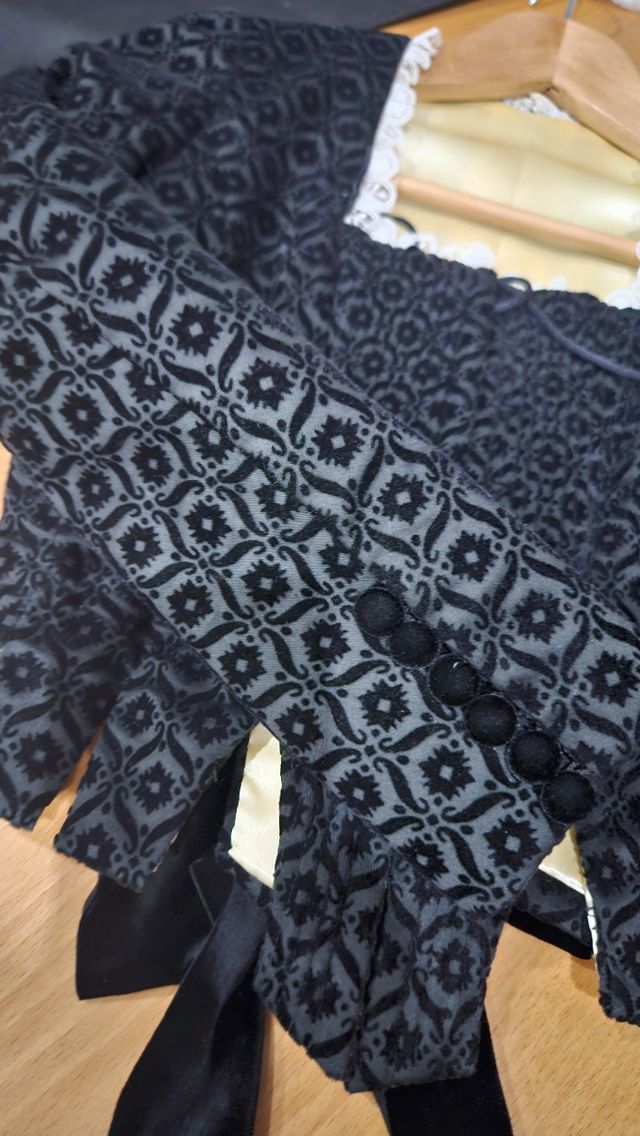 Corpiño negro fallera niña