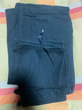 Pantalon ancho multibolsillo
