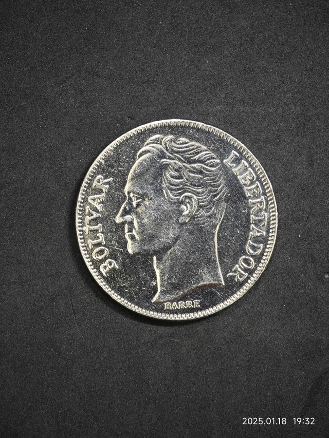 Moneta Venezuela 5 bolivares 1990