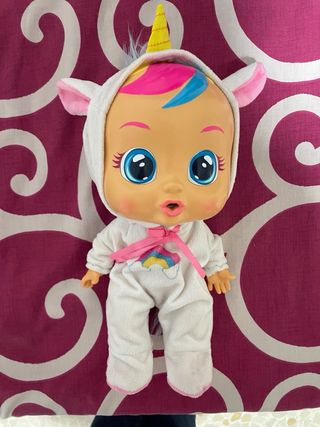Bebe lloron unicornio